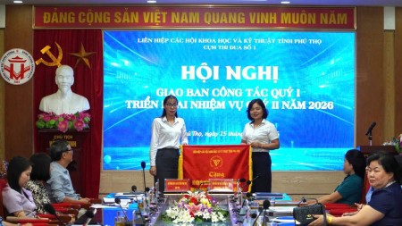 Trường Đại học Công nghiệp Việt Trì tham gia Hội nghị giao ban công tác Quý I, triển khai nhiệm vụ Quý II năm 2026 của Cụm thi đua số 1 thuộc Liên hiệp các Hội khoa học và kỹ thuật Tỉnh Phú Thọ